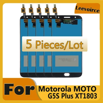 5 Db/Sok Tesztelt LCD A Motorola Moto G5S Plusz XT1802 Xt1803 XT1805 Xt1086 Kijelző érintőképernyő Digitalizáló Szerelvény Csere