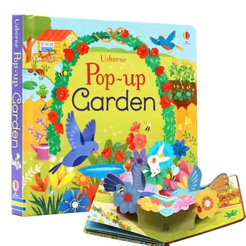 A Pop-Up Kert angol Oktatási 3D Fedél képeken a Gyermekek a Gyerekek Olvasni a Könyvet 3-6 Éves