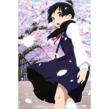 Anime Tamako Piaci Poszter, Matricák Kitashirakawa Tamako Háttérkép Szoba Dekor, Fali Matrica Anime Tamako Love Story HD Plakátok