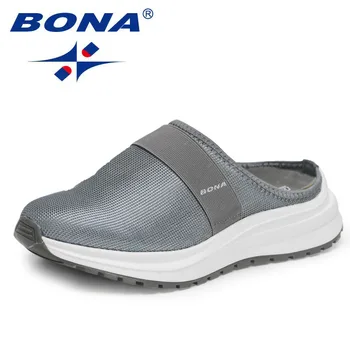 BONA 2023 Új Tervezők Divat Trend Lélegző Mesh Tartós Lapos Alsó Alkalmi kényelem Cipő