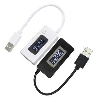 DC Digitális Voltmérő Árammérő LCD Kettős USB Töltő, Mobil Áram Érzékelő Feszültség, Áramerősség Mérő Teszter Monitor