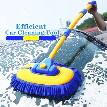 Frissítés autómosó Kefe Hosszú nyelű Mikroszálas Autó Tisztító Kefe Készletek Kit Car Wash Mop Tartozékok autómosó Kefe