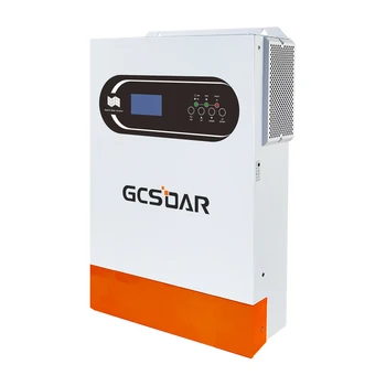 GCSOAR Tiszta Szinusz Hullám 48VDC 230VAC 5.5 5.5 KW KVA-Hibrid Napelemes Inverter Nélkül Dolgozik Akkumulátor LCD Kijelző Wifi Funkció