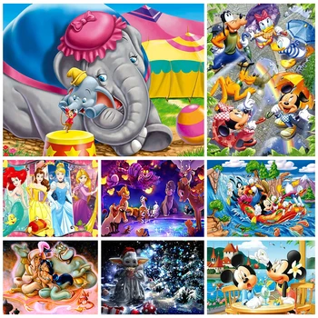 Karácsonyi Gyémánt Művészeti Disney 5D Gyémánt Festmény Mickey Minnie Yoda Mozaik Kép, Gyermek Otthon Dekoráció Strasszos Ajándék