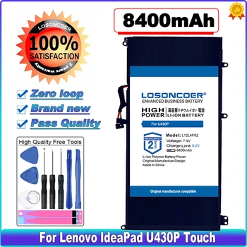 LOSONCOER 8400mAh L12M4P62 L12L4P62 Laptop Akkumulátor A Lenovo IdeaPad U430P Érintse meg U430 U430p U530 U530P