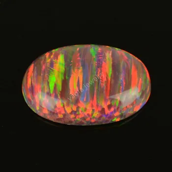 opál szállító speciális vágó szintetikus opál drágakő, ovális cabochon lapos vissza 12*16 mm-es OP15 laza fekete cseresznye ékszerek opál kő
