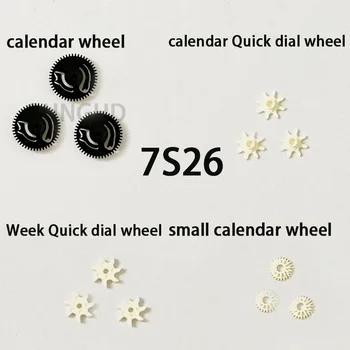 Vigyázz tartozékok alkalmas Seiko 7S26 mozgalom naptári kerék naptári kis felett kerék héten gyors tárcsázás kerék naptár gyors d
