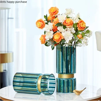 Üveg Váza Hidroponikus Váza Virágot Dísz Mesterséges Virág, Szárított Virág Vázák Dekoráció, Kézműves Asztal Vázák