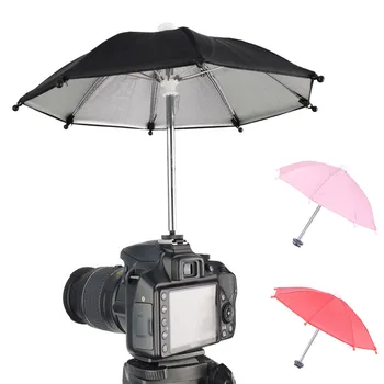 1 db Fekete Dslr Fényképezőgép Esernyő, Napernyő, Esős tartó Általános Kamera Fényképészeti Kamera Esernyő Meleg cipő, esernyő