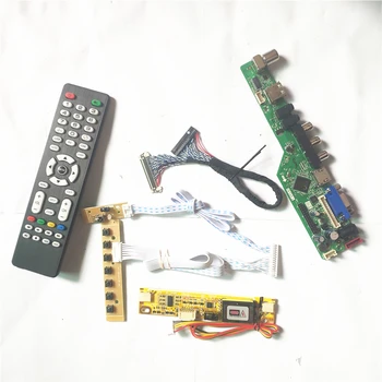A CLAA150XP01/F T. V53 testület, HDMI-Kompatibilis VGA-AV USB-RF Inverter+Távirányító+billentyűzet 2CCFL LVDS 20Pin LCD-DIY 