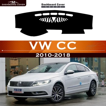 A Volkswagen VW CC 2010-2018 Autó Műszerfal Kerülje a Fény, Pad Hangszer Platform Asztalt Borító Bőr Anti-Slip Dash Mat