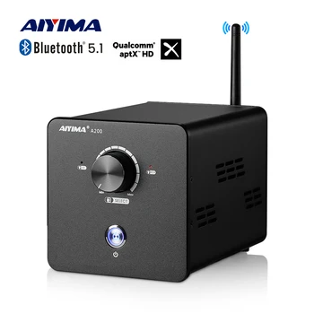 AIYIMA A200 TPA3255 Erősítő 200Wx2 APTX HD Bluetooth 5.1 HiFi Sztereó Erősítő USB Audio NE5532 Op-Amp Haza Amplificador