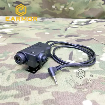 EARMOR Felvételi Fülvédő AV-Adapter M51 Taktikai Fejhallgató AV Kenwood, valamint AUX Rádió Interfész Taktikai Fejhallgató Tartozékok