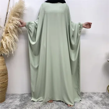 Egyszerű Abaya a Nők Nida denevérszárnyat akar Ujja slamic Ruházat Ramadan Muszlim Eid Hidzsáb, Hosszú Ruha Dubai török Szerény Kaftán Jilbab