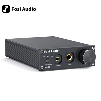 Fosi Audio Q5 DAC Átalakító USB Digitális-Analóg Adapter ESS9018K2M Dekóder & Fejhallgató Erősítő & Mini Sztereó