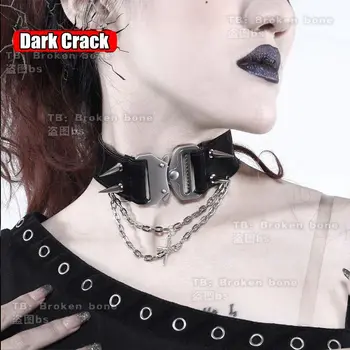 Gothic Lolita Angel Nyaklánc Harajuku Gallér Punk Fém Lánc Nyaklánc Női Parti Klub Chokers Spike Szegecs Y2K Lány Ékszerek