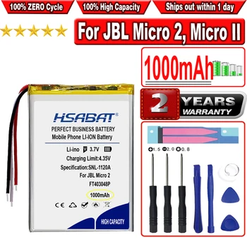 HSABAT 1000mAh Hangszóró Akkumulátor JBL Micro 2, Micro II.
