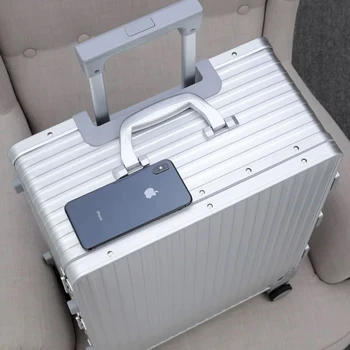 Japán Alumínium Utazási Csomagokat csendes egyetemes kerék húzza bár doboz egy kilenc nyitott tovább bőrönd bentlakásos doboz 20 