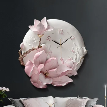 Nappali dekoráció gyanta virág megkönnyebbülés haza falióra hálószoba kreatív fali tükör matrica divat művészet óra fali óra