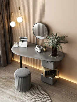 Olasz minimalista fésülködő asztal, modern, egyszerű Északi fény luxus hálószoba, fésülködő asztal, high-end fésülködő asztal