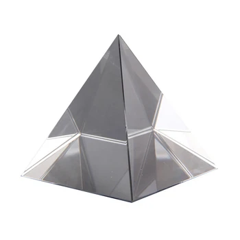 Prizma Optikai Üveg Piramis 40mm Magas, Négyszögletes Poliéder Alkalmas Tanítási Kísérletek