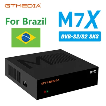 SKS Vevő és / ELÉRHETŐ Brazília GTMEDIA M7X DVB-S2 Műholdas TV 1080P Vevő SKS/ / ELÉRHETŐ/CS/M3U,VCM/ACM -, Két-Tuner lKS&SKS Dekóder