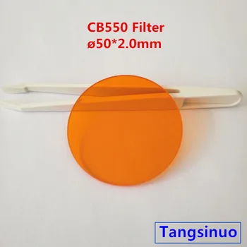 Több méretben 550nm Longpass Szűrő Narancs Optikai Üveg CB550 GG550