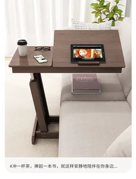 Éjjeliszekrény Tömör Fa Laptop Asztal Kis Egység Hálószoba Összecsukható Mobil Lift Lusta Ágy Íróasztal